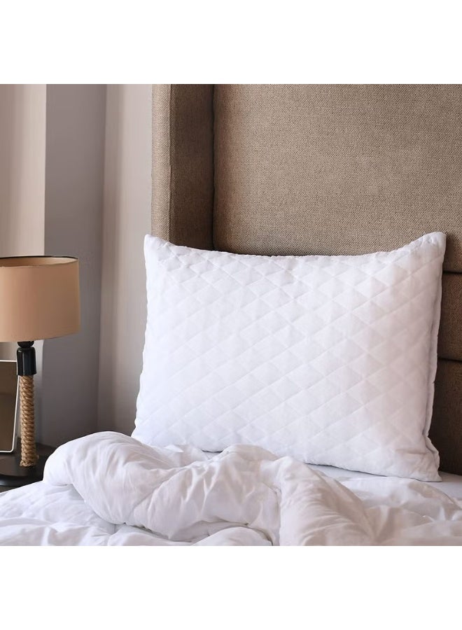 4-Piece Quilted Pillow - White - Image 2